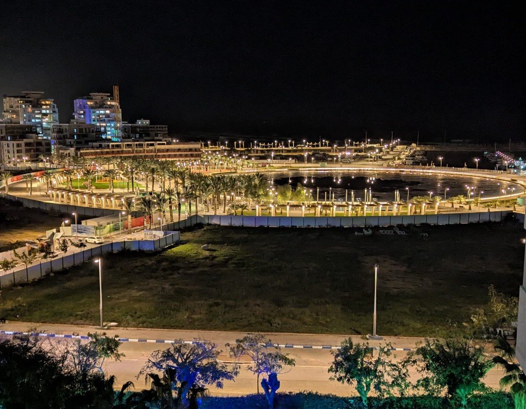 Front de mer illuminé