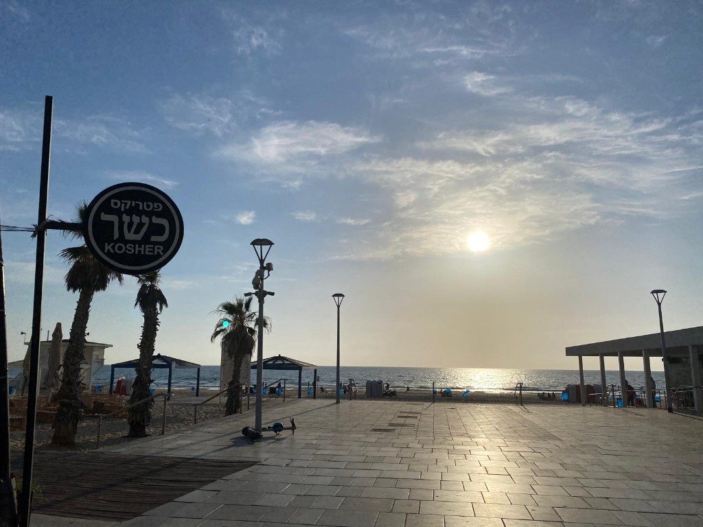 Promenade au coucher du soleil